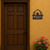 Birdhouse Style Wooden Name Plate for Home | Unique Wall Decor for Apartments & Flats