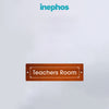Teacher's Room Wooden Name Plate | Elegant Office Door Sign for Schools, Colleges & Institutions
