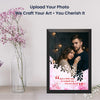 Personalized Couple Photo Frame with Romantic Quote | Custom Love Photo Frame for Valentine, Anniversary & Special Moments | Premium PVC Frame