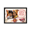 Customized Raksha Bandhan Photo Frame | Cute Childhood Memory Gift for Brother & Sister | Personalized Sibling Wall Decor