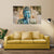 Golden Aura Buddha Multi Frame Vinyl Painting | Calm & Peaceful Wall Art For Home, Living Room, Meditation Space