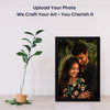Personalized Couple Photo Frame with Custom Print | Romantic Everyday Love Portrait Frame for Home Decor | Thoughtful Gift for Couples & Special Moments