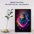 Customized Kids Photo Frame with Neon Heart Art | Wall Frame for Birthday Gifts, Nursery & Room Decoration