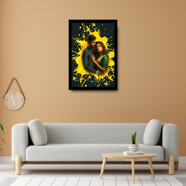 Customized Romantic Couple Portrait Frame | Personalized Wall Art | Gift for Weddings & Anniversaries