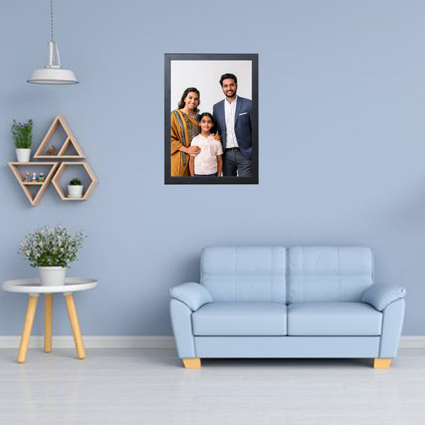 Personalized Photo Frame with Custom Print | Family Portrait Picture Frame for Home Decor | Thoughtful Gift for Living Room, Bedroom & Special Occasions