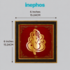 Golden Lord Ganesha Acrylic Photo Frame | Premium Ganpati Wall Decor | Elegant Spiritual Wall Frame for Home, Office & Pooja Room