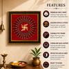 Swastik Mandala Acrylic Photo Frame | Premium Swastik Wall Decor | Auspicious Hindu Wall Frame for Home, Office & Pooja Room