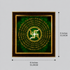 Premium Swastik Wooden Photo Frame | Golden Swastik with Om Namah Shivaya Mandala | Vastu Spiritual Wall Decor