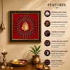 Golden Lord Ganesha Mandala Acrylic Photo Frame | Premium Ganpati Wall Decor | Spiritual Wall Frame for Home, Office & Pooja Room
