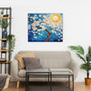 Serene Cherry Blossom Premium Canvas Painting for Living Room, Bedroom, Office, Hotels, Drawing Room