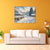 Snow-Covered Village Premium Canvas Painting for Living Room, Bedroom, Office, Hotels, Drawing Room