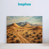 Desert Caravan Journey Premium Canvas Painting for Living Room, Bedroom, Office, Hotels, Drawing Room