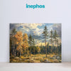 Autumnal Forest Premium Canvas Painting for Living Room, Bedroom, Office, Hotels, Drawing Room