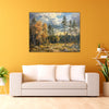 Autumnal Forest Premium Canvas Painting for Living Room, Bedroom, Office, Hotels, Drawing Room