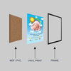 Custom Baby Birth Details Photo Frame with Name, Date & Picture | Cute Gift for Newborns & Kids Room Decor