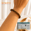 AstroZiva Tiger Eye Stone Bracelet for Men & Women | Natural Tiger Eye Crystal Beads | Good Luck, Confidence & Positive Energy | Stretchable Crystal Bracelet