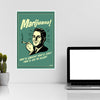 Funny Marijuana Poster | Vintage Cartoon | Retro Wall Art | Fun and Quirky Home Decor