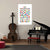 Funny Multicolor Wall Poster for Bedroom| My Neighbours Listen to Good Music | Music Lover Decor for Living Room & Dorm