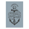 A Smooth Sea Never Made a Skillful Sailor | Motivational Anchor Poster for Office, Home, or Gym Decor | Nautical Wall Art