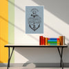 A Smooth Sea Never Made a Skillful Sailor | Motivational Anchor Poster for Office, Home, or Gym Decor | Nautical Wall Art