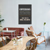 Coffeeology Quote Poster | Funny Coffee Wall Art for Kitchen | Espresso Yourself Motivational Print for Cafe, Office & Coffee Lovers