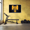 Train Hard No Pain No Gain Fitness Poster | Bold Dumbbell Wall Art for Home Gym, Workout Studio & Fitness Motivation