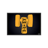Train Hard No Pain No Gain Fitness Poster | Bold Dumbbell Wall Art for Home Gym, Workout Studio & Fitness Motivation