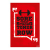 Sore Today Strong Tomorrow Gym Wall Poster | Motivational Fitness Quote Art for Workout Room