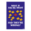 What If You’re Right and They’re Wrong? | Unique Motivational Fish Poster | Be Different Quote Wall Art for Students, Entrepreneurs & Creative Thinkers