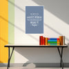Inspirational Quote Wall Art | Don’t Wait for the Perfect Moment Poster | Motivational Print for Office | Bedroom | Study Room