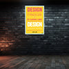 Design Is How It Works | Steve Jobs Quote Motivational Wall Poster for Creatives & Designers