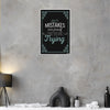 Mistakes Are Proof You Are Trying | Motivational Black Typography Poster | Inspirational Wall Art for Students & Workspaces