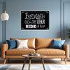 Everything You Want Is on the Other Side of Fear | Bold Motivational Quote Poster | Vintage-Style Black Wall Art for Office, Gym & Study Room
