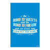 The Road to Success Motivational Poster | Inspirational Wall Art for Office, Study Room & Workspace