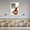 Coffee Break Motivational Poster for Office & Café Walls | Big Ideas Meet Small Coffee Breaks Quote Poster | Creative Workplace Wall Art for Employees, Startups & Coffee Lovers