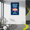 Quirky Wall Poster for Home & Office Décor | Because Your Space Should Say WOW Not Oh No Quote Poster | Funny Motivational Wall Art Gift for Friends, Roommates & Workspaces