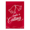 Santa Is Calling Christmas Wall Poster | Festive Red Bell Design | Holiday Poster for Home, Office, Kids Room & Party Decoration