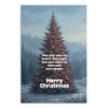 Elegant Christmas Tree Poster with Winter Landscape & Festive Lights | Merry Christmas Wall Decor for Home, Office, Café & Gifting | Holiday Poster