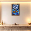 Meditating Lord Shiva Framed Poster | Mahadev Wall Art for Peace, Focus & Positive Energy | Spiritual Vastu Décor with Moon & Trishul