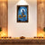 Meditating Lord Shiva Framed Poster | Mahadev Moon Wall Art for Peace, Calm & Positive Energy | Spiritual Vastu Décor