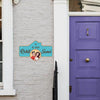 Couple’s House Name Plate With Cartoon Portrait | Personalized Wedding Gift Or Door Plate For Flats