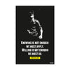 Bruce Lee Motivational Poster - 'Knowing is Not Enough' Quote Wall Art | Martial Arts | Inspirational Home and Gym Decor