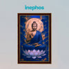 Vastu Meditating Buddha Photo Frame | Peaceful Buddha Wall Decor for Home, Office & Meditation Room | Spiritual Wooden Photo Frame