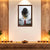 Buddha Photo Frame for Home Decor | Peaceful Meditation Wall Art with Monk & Giant Buddha Face Design | Spiritual Wooden Photo Frame for Living Room, Office, Yoga & Zen Spaces