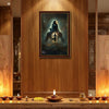 Cosmic Lord Shiva Photo Frame for Home Decor | Divine Mahadev Celestial Wall Art with Crescent Moon & Mystical Universe Design