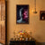 Abstract Buddha Photo Frame for Home Decor | Modern Spiritual Buddha Face Wall Art with Lotus Bloom & Cosmic Energy Design