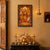 Navdurga Mata Photo Frame for Home Decor | Divine Nav Durga Devi Wall Art with Lion | Premium Wooden Framed
