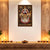 Lord Jagannath Photo Frame for Home Decor | Sacred Jagannath Swamy Temple Wall Art with Traditional Floral Adornments