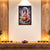 Little Krishna Makhan Chor Photo Frame for Wall Decoration | Bal Gopal Framed Wall Art for Home Temple, Living Room & Bedroom | Religious Hindu Wall Decor