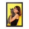 Custom Pet & Owner Portrait Wall Art with Frame | Personalized Photo to Premium Framed Artwork | Customized Pet Lover Gift